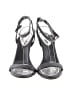 BCBGeneration Silver Black Sandals Size 7 - photo 2