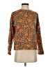 Fred David Animal Print Orange Pullover Sweater Size S - photo 1