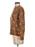 Fred David Animal Print Orange Pullover Sweater Size S - photo 5