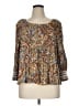 Cupio 100% Rayon Brown 3/4 Sleeve Blouse Size XL - photo 1