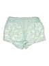 Free People 100% Polyester Graphic Teal Shorts Size M - photo 1