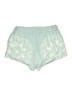Free People 100% Polyester Graphic Teal Shorts Size M - photo 2