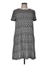 Apt. 9 Print Gray Casual Dress Size M - photo 1