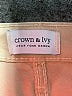 Crown & Ivy Solid Tan Khakis Size 14 - photo 7