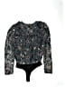 Fate Floral Black Long Sleeve Blouse Size M - photo 2