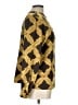 Albert Nipon 100% Polyester Argyle Jacquard Gold Long Sleeve Top Size 12 - photo 4