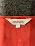 Amaryllis 100% Polyester Orange Short Sleeve Blouse Size L - photo 7