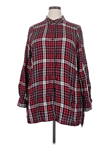Lane Bryant 3/4 Sleeve Button-Down Shirt (view 1)