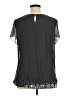 LOGO 100% Polyester Black Short Sleeve Top Size XL - photo 2