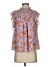 Maison d' Amelie 100% Polyester Purple Short Sleeve Blouse Size S - photo 1