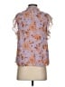Maison d' Amelie 100% Polyester Purple Short Sleeve Blouse Size S - photo 2