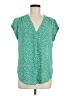 Monday Fun 100% Polyester Green Short Sleeve Blouse Size M - photo 1