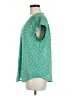 Monday Fun 100% Polyester Green Short Sleeve Blouse Size M - photo 5