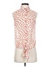 Timing Orange Sleeveless Blouse Size S - photo 1