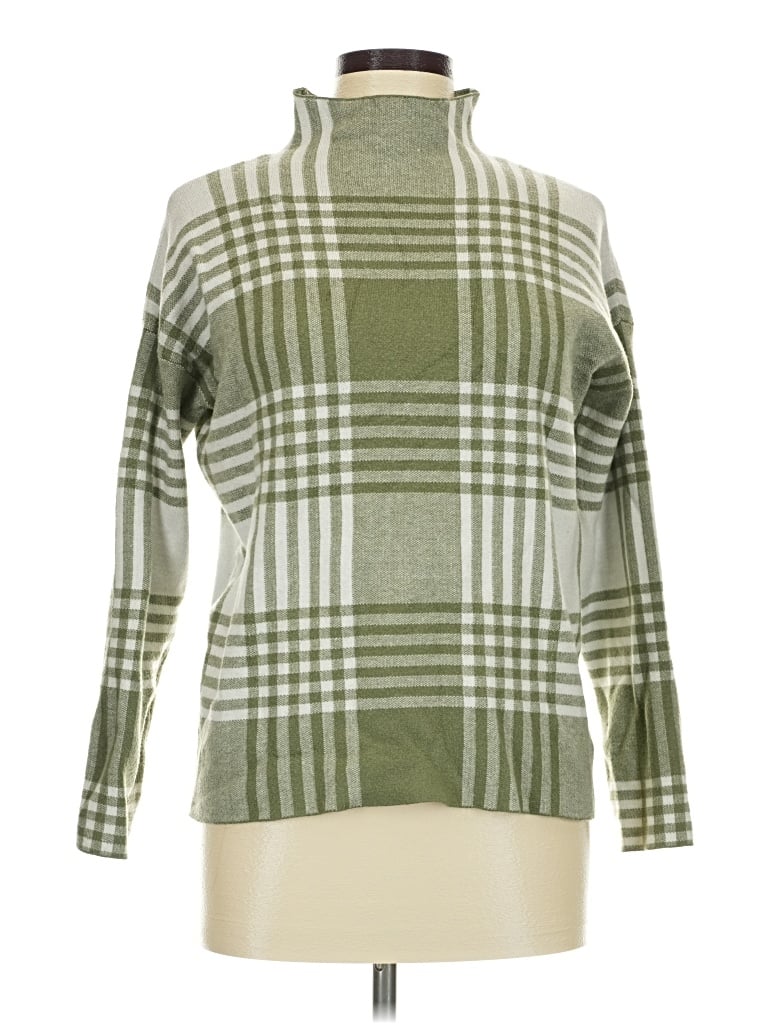 Pre-owned Max Studio Turtleneck Sweater In Green