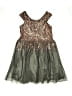 Zunie 100% Polyester Metallic Brown Dress Size 14 - photo 1