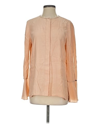 Lafayette 148 New York Long Sleeve Silk Top (view 1)