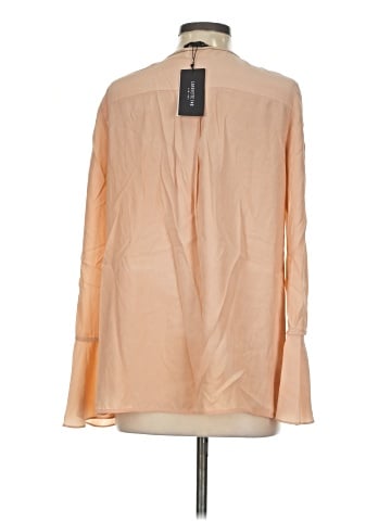 Lafayette 148 New York Long Sleeve Silk Top (view 2)