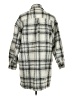 Old Navy 100% Polyester Plaid Gray Coat Size M - photo 2
