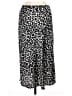 La Miel 100% Polyester Animal Print Silver Casual Skirt Size M - photo 2