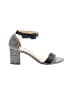 CL by Laundry Animal Print Polka Dots Black Gray Sandals Size 8 - photo 1
