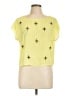 Bebe 100% Polyester Yellow Short Sleeve Blouse Size L - photo 1
