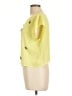 Bebe 100% Polyester Yellow Short Sleeve Blouse Size L - photo 5