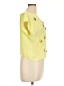 Bebe 100% Polyester Yellow Short Sleeve Blouse Size L - photo 4