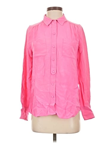 J.Crew Collection Long Sleeve Silk Top (view 1)