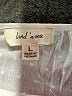 Love Notes 100% Recycled Cotton White Short Sleeve Blouse Size L - photo 7