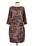 Gretchen Scott Designs Paisley Brown Casual Dress Size M - photo 1
