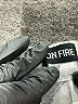 ON FIRE Graphic Ivory Shorts Size S - photo 3