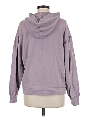 Madewell Pleat-Sleeve Shrunken Hoodie Sweatshirt (view 2)