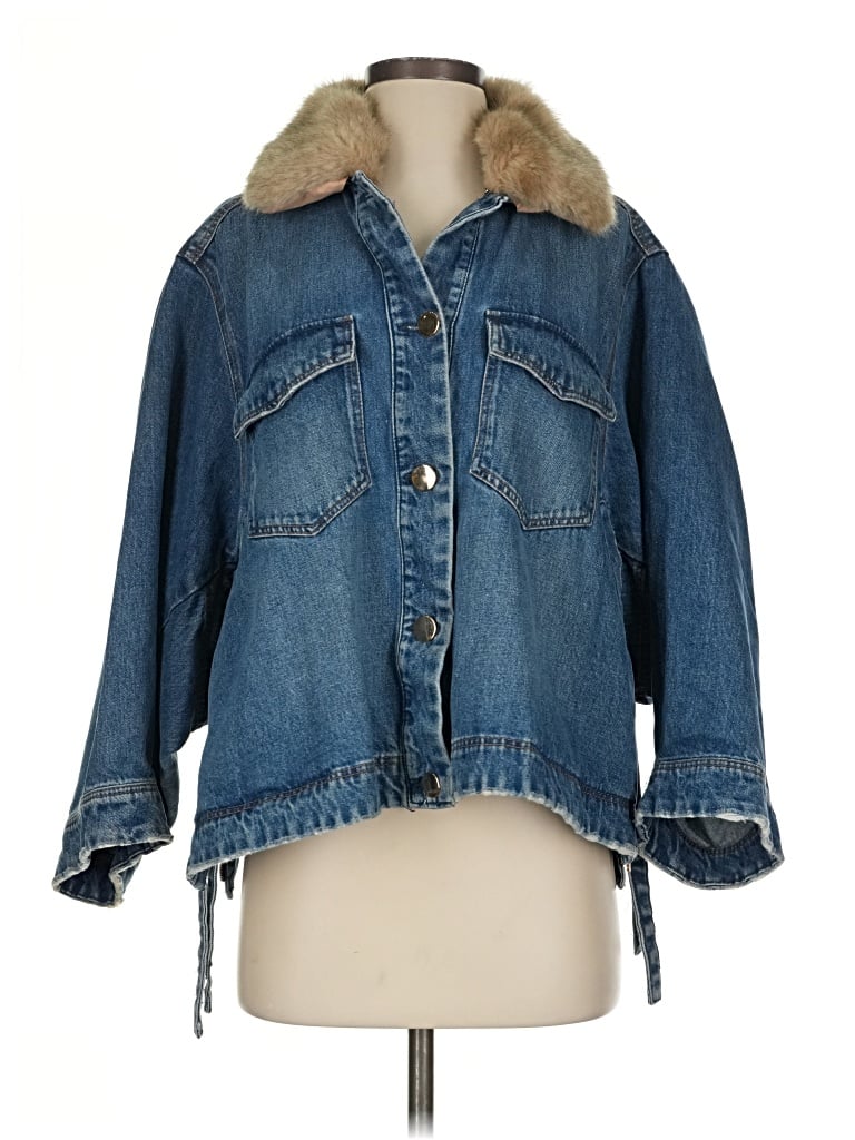 Pre-owned Zara Denim Jacket In Blue