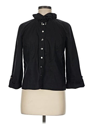 Christopher & Banks 3/4 Sleeve Button-Down Shirt (view 1)