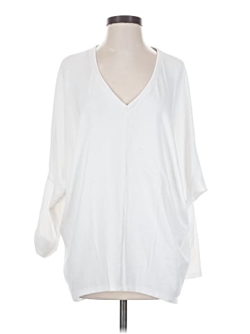 White House Black Market 3/4 Sleeve T-Shirt (view 1)