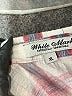 White Mark 100% Polyester Plaid Burgundy Long Sleeve Blouse Size XL - photo 7
