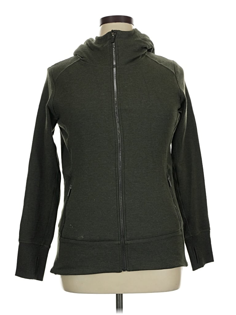 Pre-owned Eddie Bauer Zip Up Hoodie In Gray