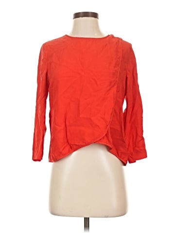 Sézane 3/4 Sleeve Silk Top (view 1)