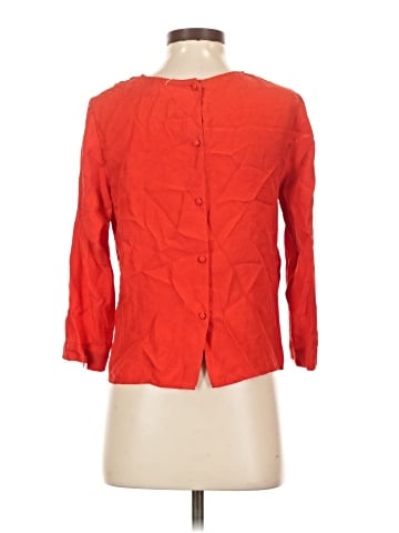 Sézane 3/4 Sleeve Silk Top (view 2)
