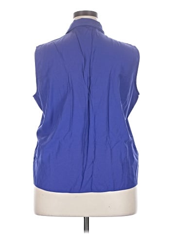 Joanna Plus Sleeveless Button-Down Shirt (view 2)