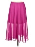 Soprano 100% Polyester Solid Pink Formal Skirt Size S - photo 2