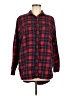 BDG Plaid Red Long Sleeve Button-Down Shirt Size M - photo 1