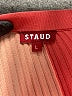 STAUD Color Block Orange Formal Skirt Size L - photo 4