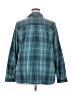 L.L.Bean 100% Cotton Plaid Teal Long Sleeve Blouse Size 2X - photo 2