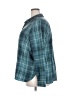 L.L.Bean 100% Cotton Plaid Teal Long Sleeve Blouse Size 2X - photo 5