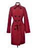 Etcetera 100% Polyester Red Trenchcoat Size 4 - photo 1