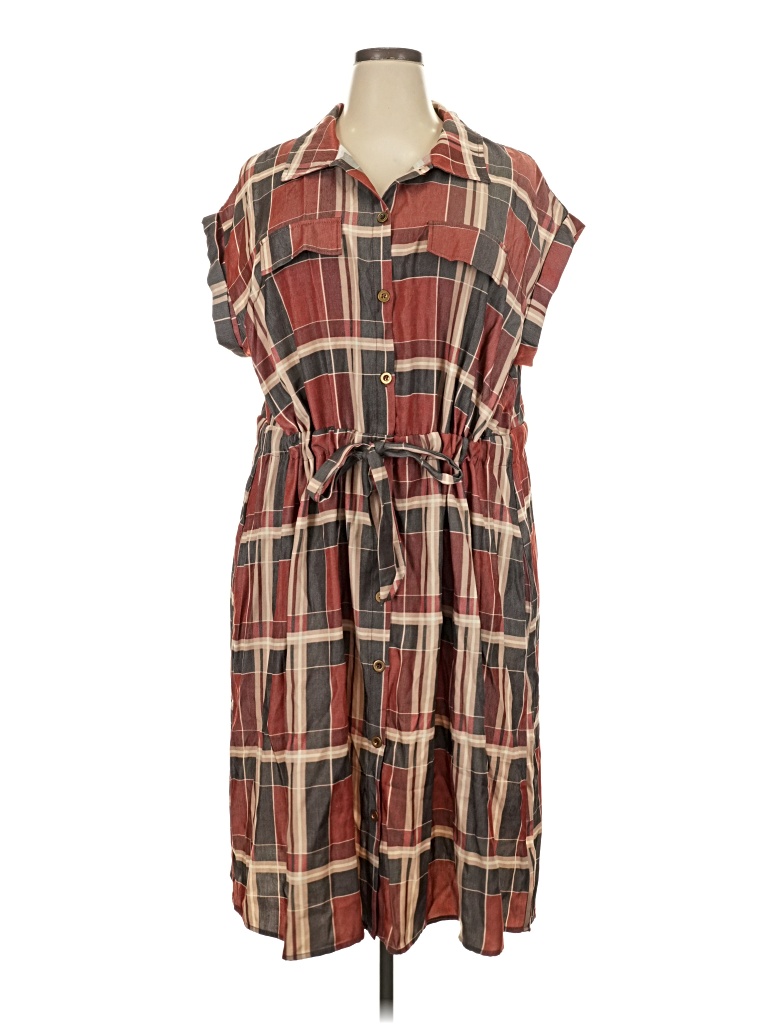 Pre-owned Lularoe Casual Dress In Brown