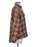 Wild Fable Plaid Brown Long Sleeve Blouse Size XS - photo 4