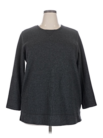 Woman Within Pullover Sweater (view 1)